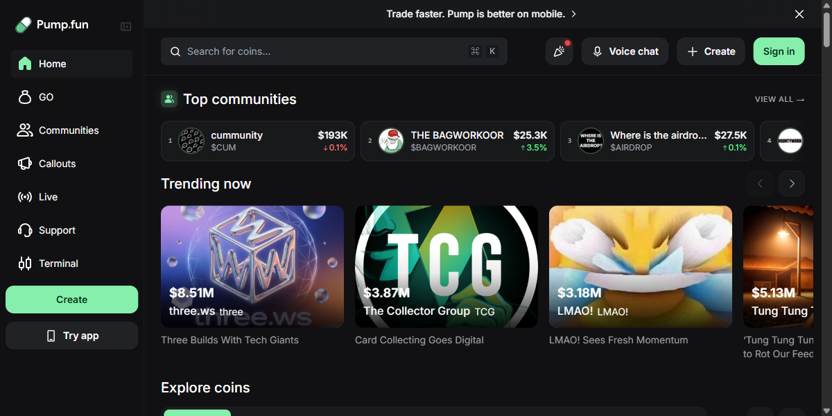 Pump.fun PUMP 대표 이미지