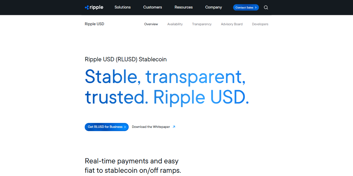 Ripple USD RLUSD 대표 이미지